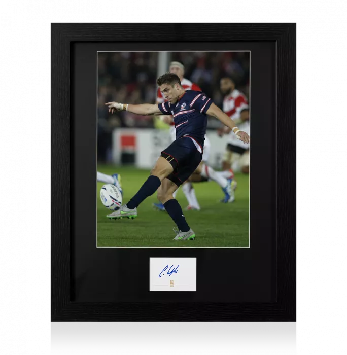 Chris Wyles Signed Rugby World Cup 2015 Card And USA Photo Frame