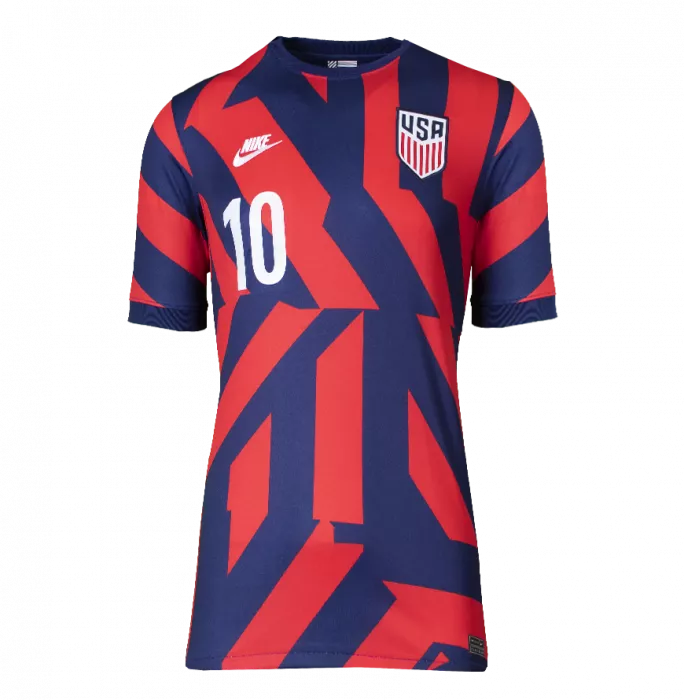 Christian Pulisic Back Signed USMNT 2022-23 Away Shirt In Classic Frame