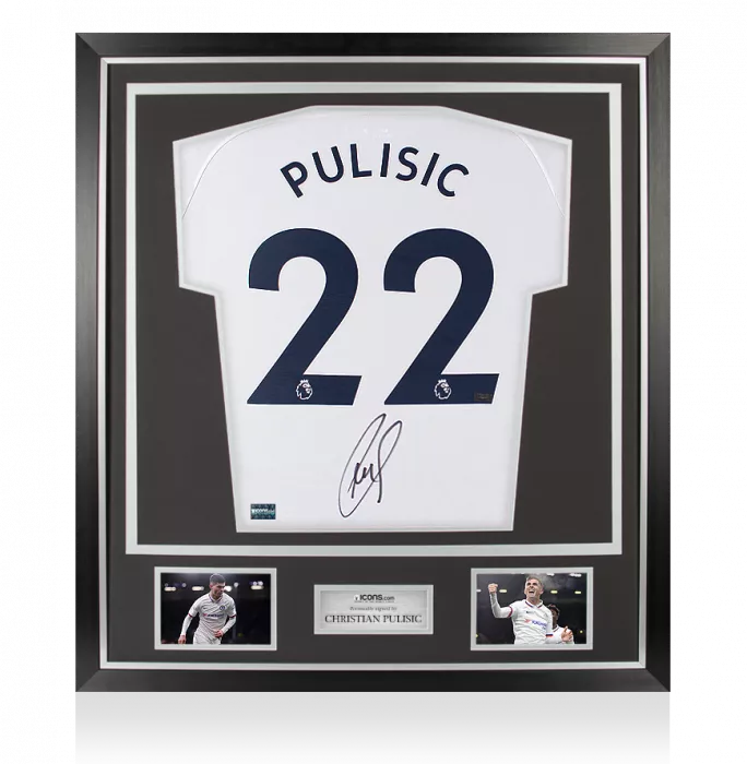 Christian Pulisic Signed Chelsea 2019-20 Away Shirt In Classic Frame