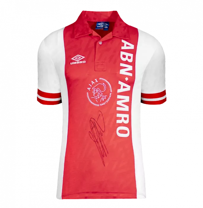 Clarence Seedorf Back Signed AFC Ajax 1993-94 Home Shirt In Hero Frame: Option 1