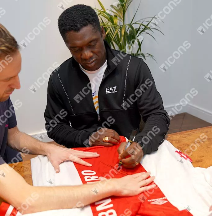 Clarence Seedorf Back Signed AFC Ajax 1993-94 Home Shirt In Hero Frame: Option 1
