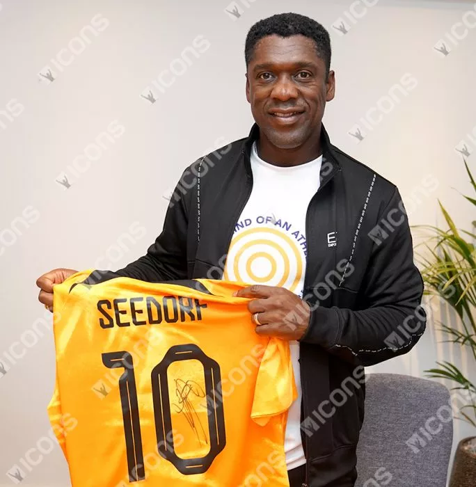 Clarence Seedorf Back Signed Modern Netherlands Home Shirt