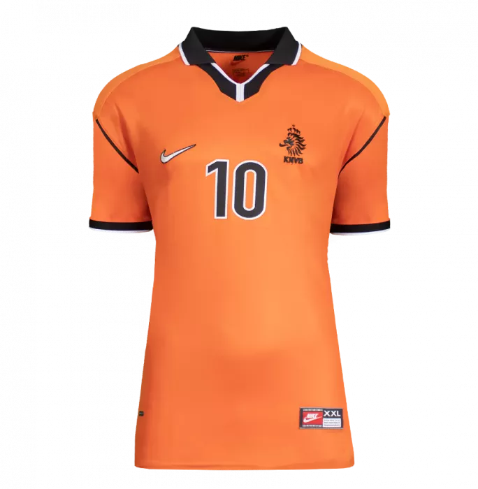 Clarence Seedorf Back Signed Netherlands 1998 Home Shirt