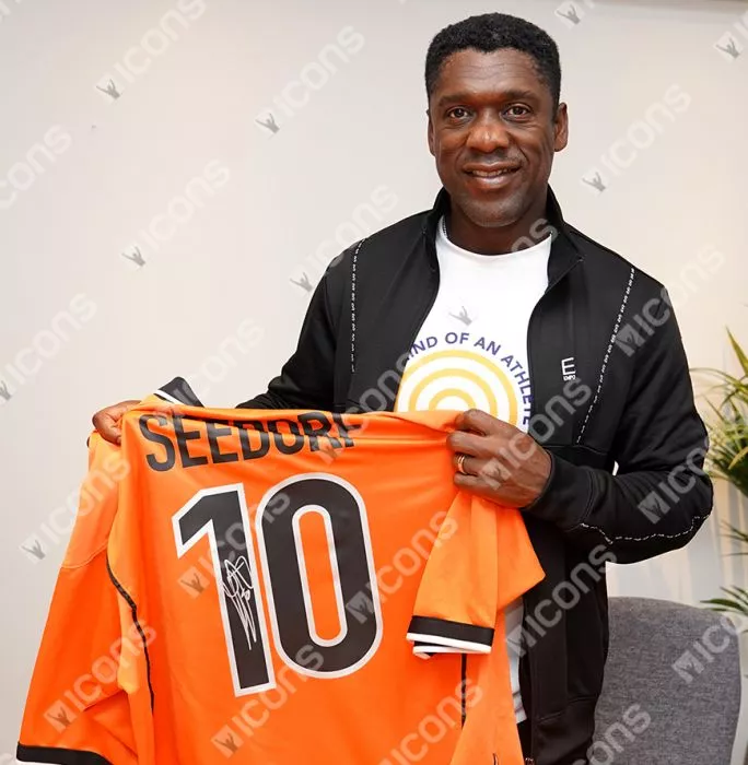 Clarence Seedorf Back Signed Netherlands 1998 Home Shirt