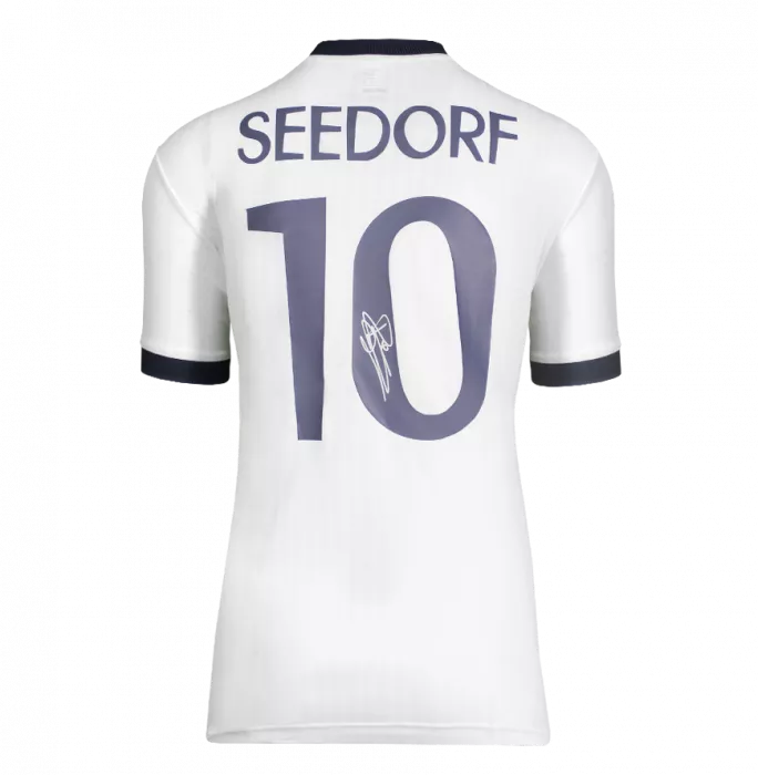 Clarence Seedorf Back Signed Real Madrid Icon Shirt with Fan Style Numbers