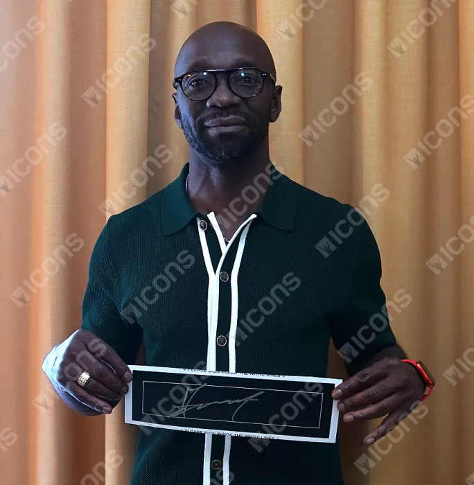 Claude Makelele Official UEFA Champions League Signed Plaque And Photo Frame