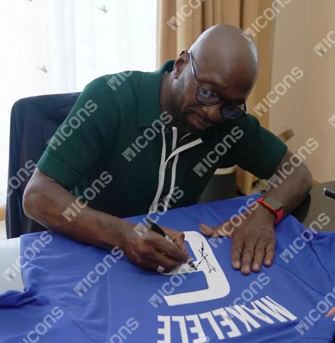 Claude Makelele & Zinedine Zidane Signed France Shirts In Classic Dual Frame