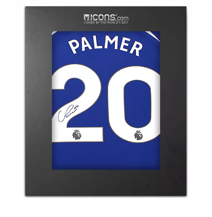 Cole Palmer Back Signed Chelsea 2023-24 Home Shirt In Deluxe Packaging