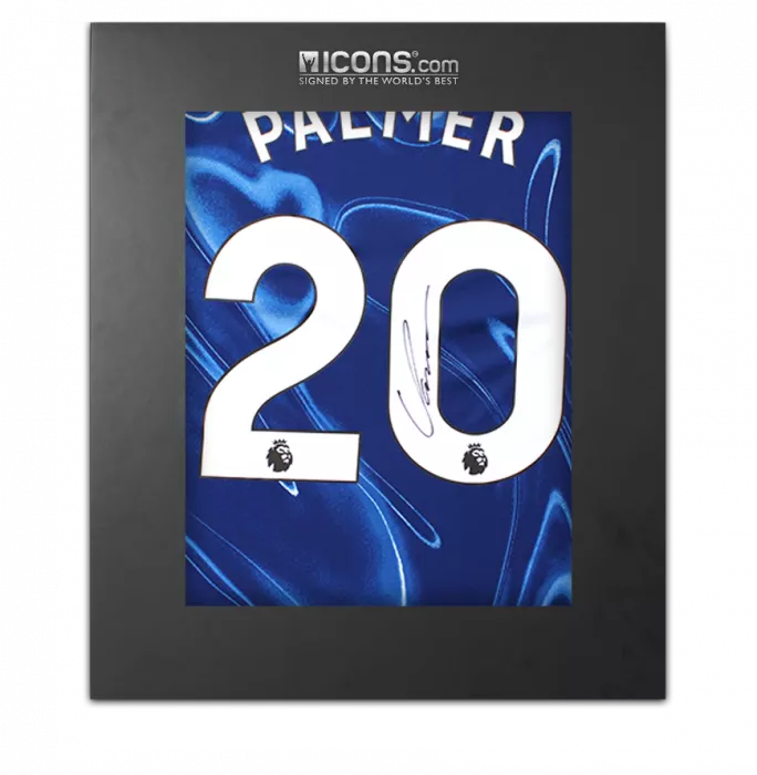 Cole Palmer Back Signed Chelsea 2024-25 Home Shirt In Deluxe Packaging