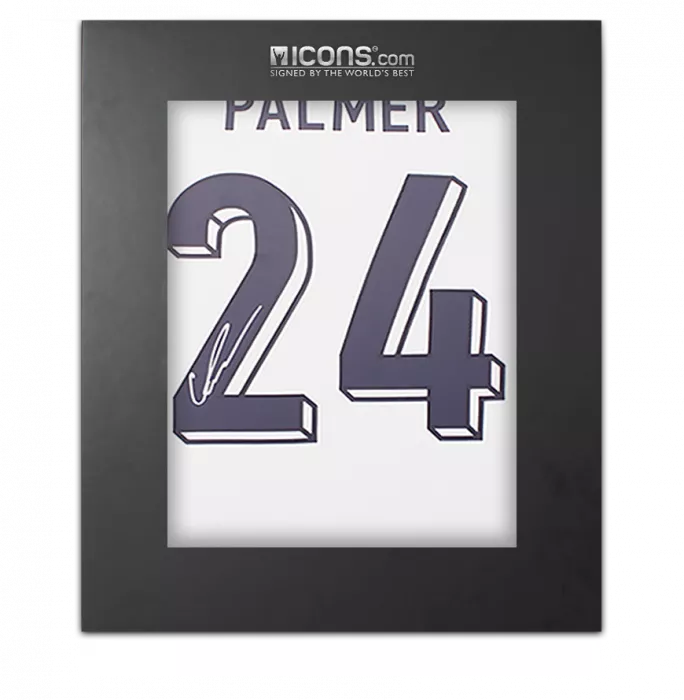 Cole Palmer Back Signed England 2024-25 Home Shirt In Deluxe Packaging