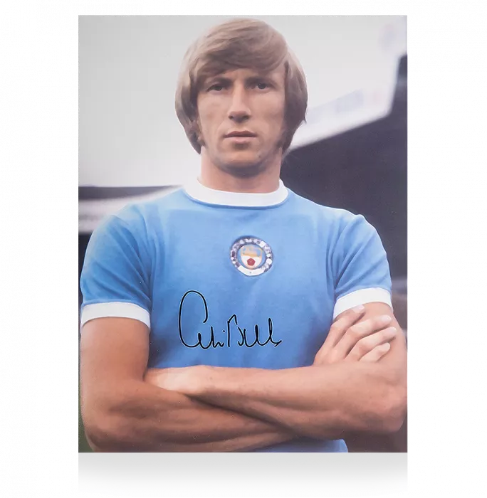 Colin Bell Signed Manchester City Photo: City Icon