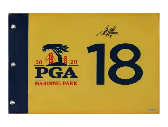 Collin Morikawa Signed 2020 PGA Championship Pin Flag