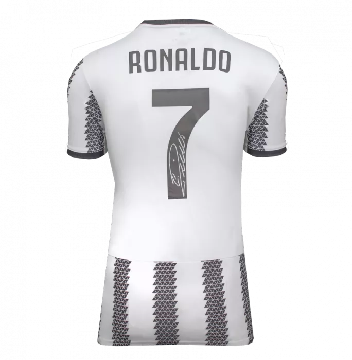 Cristiano Ronaldo Back Signed Juventus 2022-23 Home Shirt