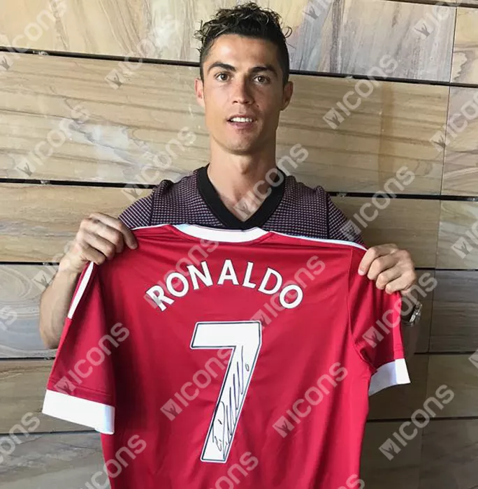 Cristiano Ronaldo Back Signed Manchester United Home Shirt