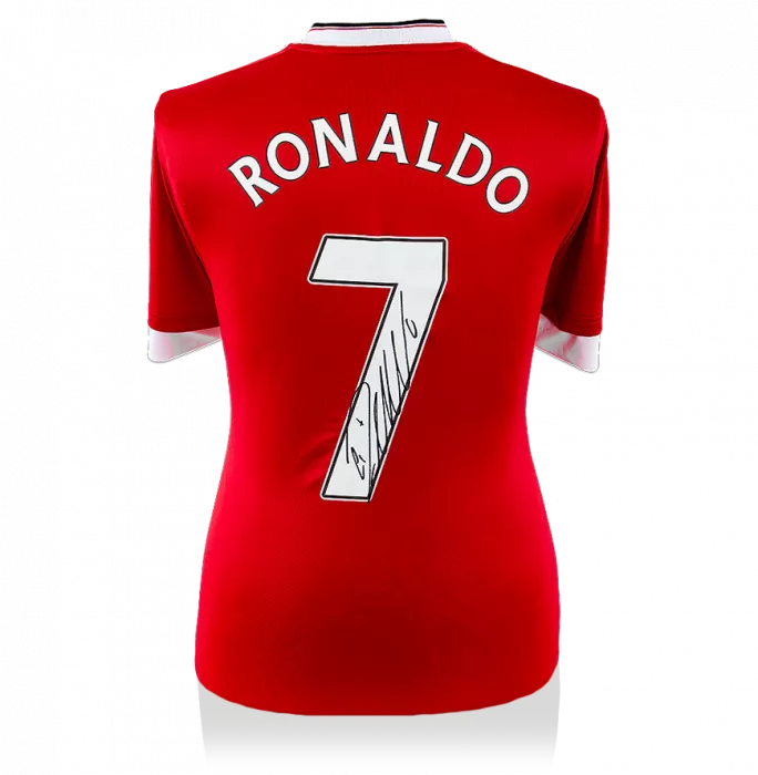 Cristiano Ronaldo Back Signed Manchester United Home Shirt