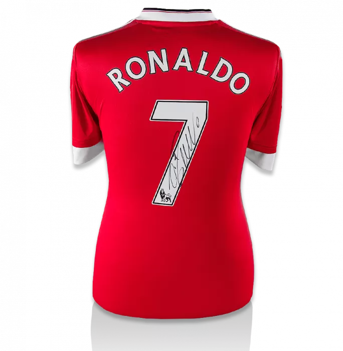 Cristiano Ronaldo Back Signed Manchester United Home Shirt