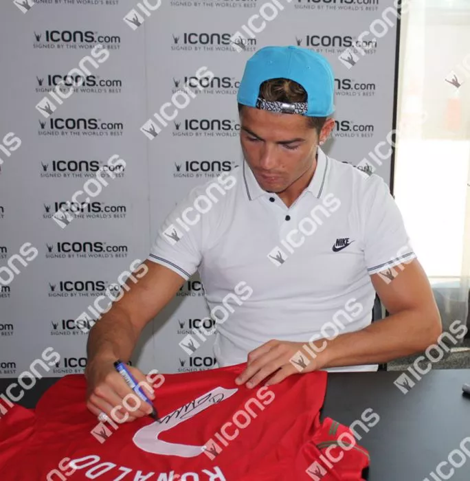 Cristiano Ronaldo Back Signed Portugal 2012-13 Home Shirt In Classic Frame