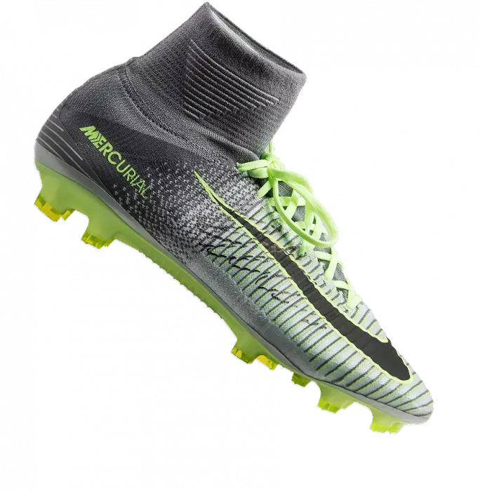 Cristiano Ronaldo Signed Grey Nike Mercurial Superfly V CR7 Hightop Boot