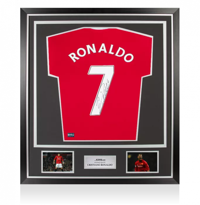 Cristiano Ronaldo Signed Manchester United Shirt With Fan Style Number In Classic Frame