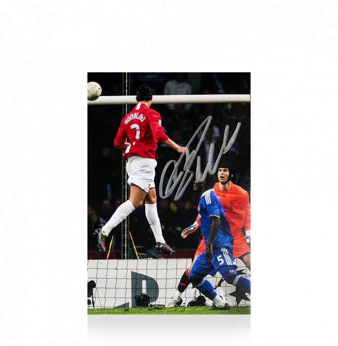 Cristiano Ronaldo Signed Mini Manchester United Photo: 2008 UEFA Champions League Winner