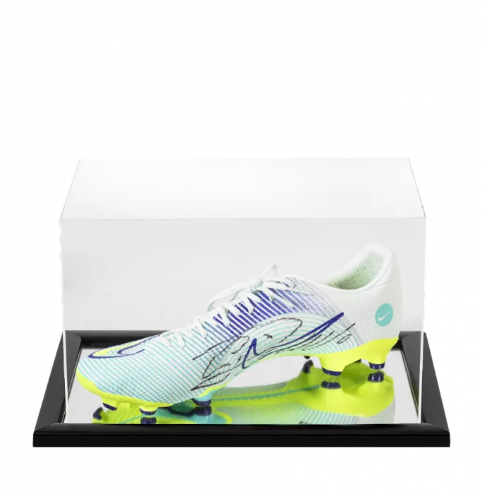 Cristiano Ronaldo Signed Nike Boot In Acrylic Case
