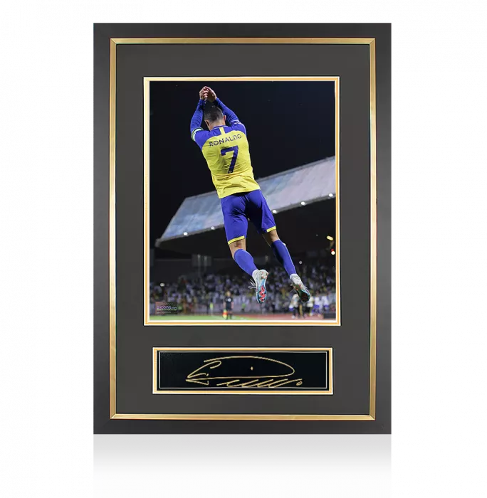 Cristiano Ronaldo Signed Plaque And Photo Frame: Al-Nassr Superstar