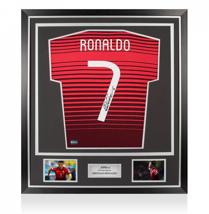 Cristiano Ronaldo Signed Portugal 2014 Home Shirt In Classic Frame