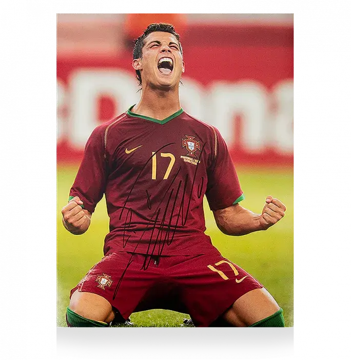 Cristiano Ronaldo Signed Portugal Photo: 2006 FIFA World Cup Goal Vs Iran