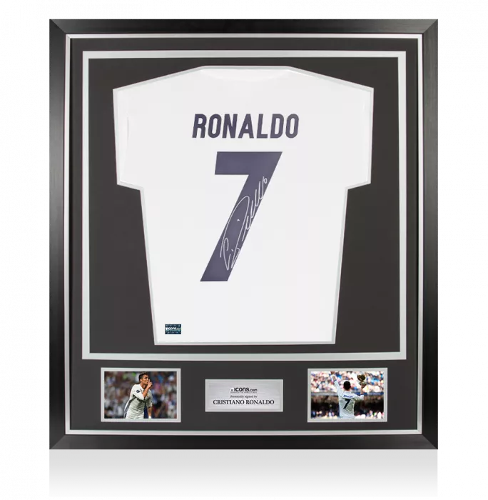 Cristiano Ronaldo Signed Real Madrid 2016-17 Home Shirt In Classic Frame