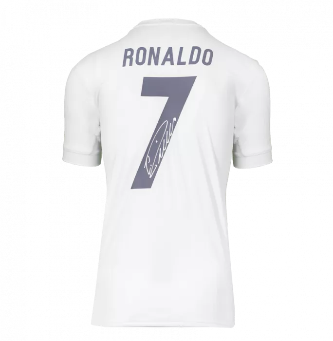 Cristiano Ronaldo Signed Real Madrid Shirt - Home 2016-2017 Number 7 All-White