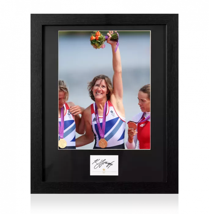 Dame Katherine Grainger Signed Team GB Card And Photo Frame: Option 1