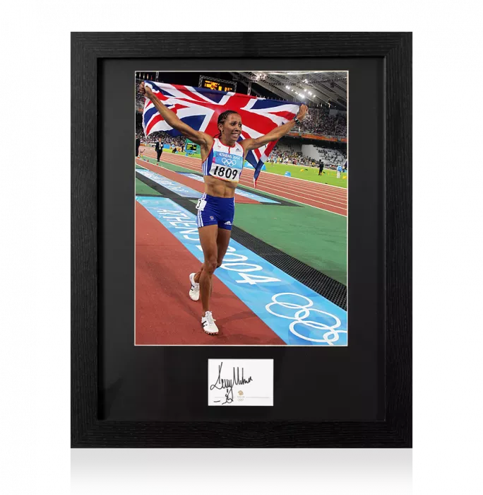 Dame Kelly Holmes Signed Team GB Card And Photo Frame: Option 1