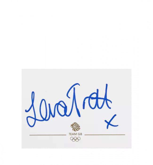 Dame Laura Kenny Signed Team GB Card And Photo Frame: Option 1