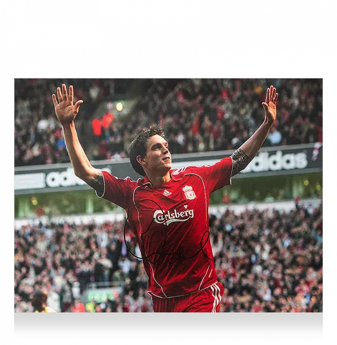 Daniel Agger Signed Liverpool Photo: Goal Vs Arsenal