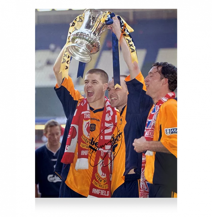 Danny Murphy Signed Liverpool FC Photo In Premium Photo Frame: 2001 FA Cup Winner