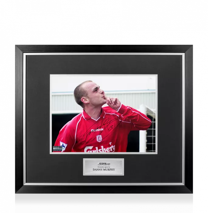 Danny Murphy Signed Liverpool FC Photo In Premium Photo Frame: Reds Legend