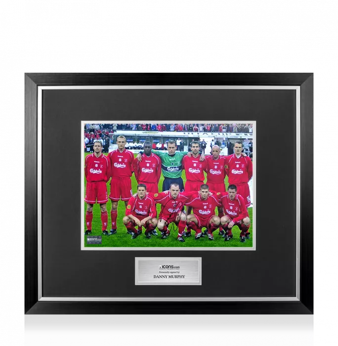 Danny Murphy Signed Liverpool FC Photo In Premium Photo Frame: 2001 UEFA Cup Final