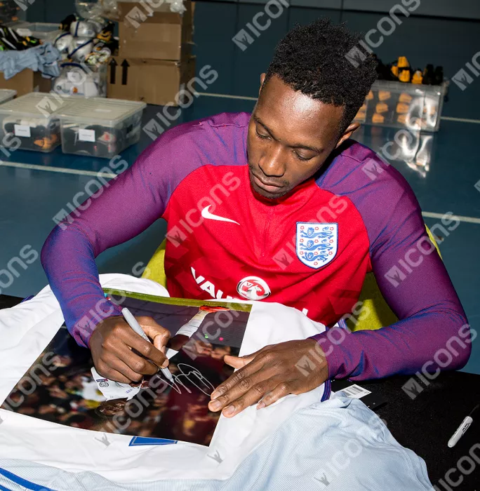 Danny Welbeck Signed England Photo In Premium Photo Frame: Goal Vs Slovenia
