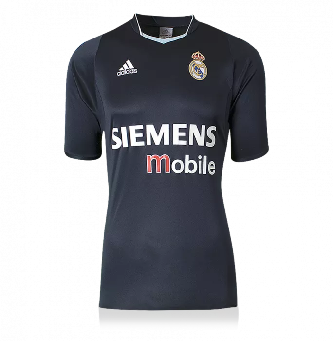 David Beckham Back Signed Real Madrid 2003-04 Away Shirt In Hero Frame: Option 1