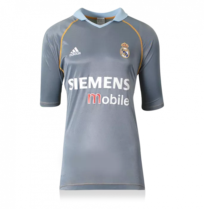 David Beckham Back Signed Real Madrid 2003-04 Third Shirt In Hero Frame: Option 1