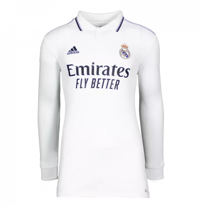 David Beckham Back Signed Real Madrid 2022-23 Home Shirt In Classic Frame