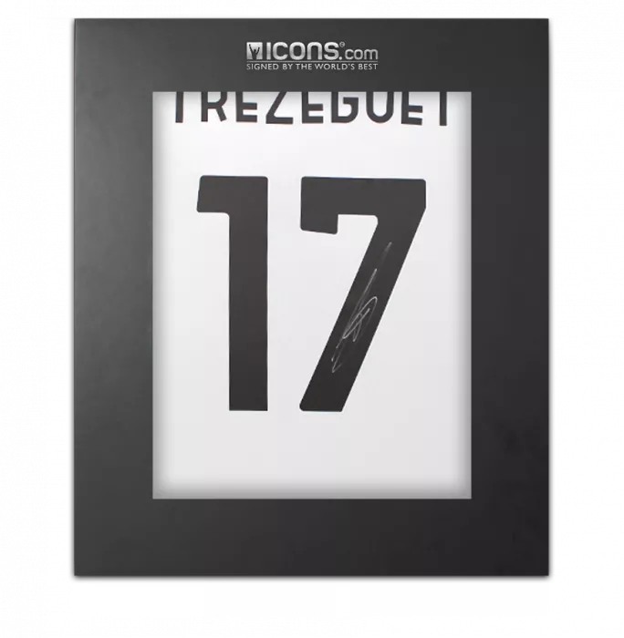 David Trezeguet Back Signed Juventus 2024-25 Home Shirt with Fan Style Numbers In Deluxe Packaging