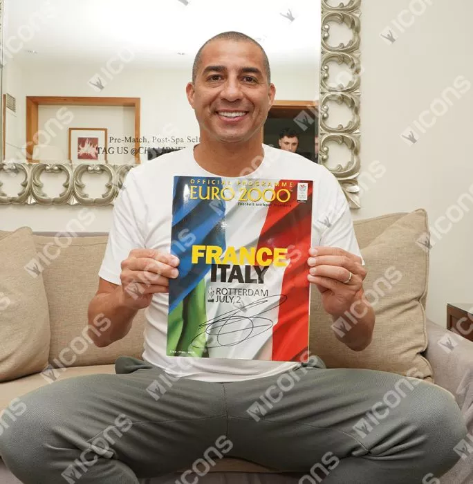 David Trezeguet Signed And Framed Programme: UEFA Euro 2000 Final