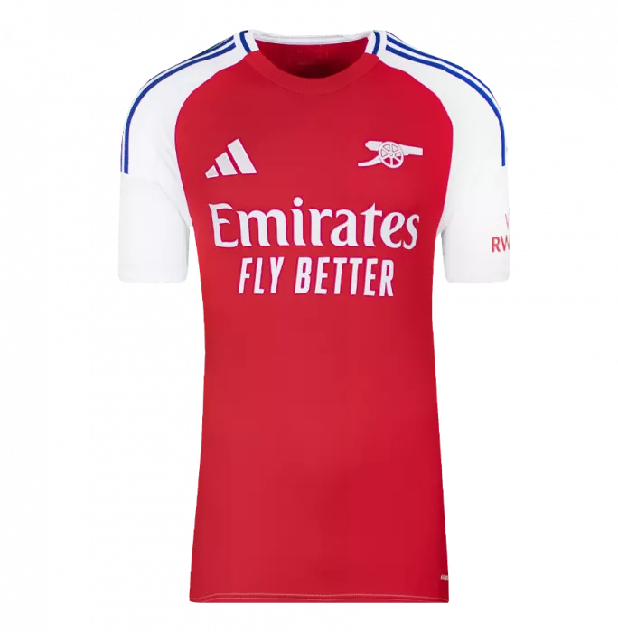 Declan Rice Back Signed Arsenal 2024-25 Home Shirt In Deluxe Packaging