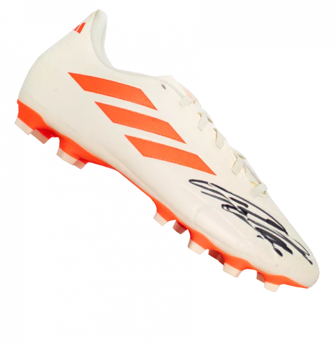 Declan Rice Signed Adidas Copa Football Boot In Acrylic Case