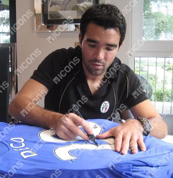 Deco Back Signed Chelsea FC 2008-09 Home Shirt In Hero Frame: Option 1
