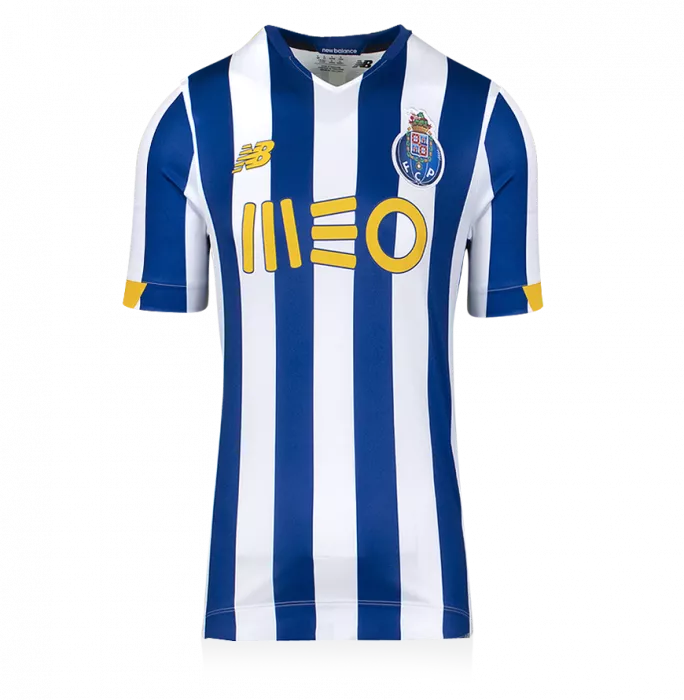 Deco Back Signed Modern FC Porto Home Shirt In Hero Frame: Option 1