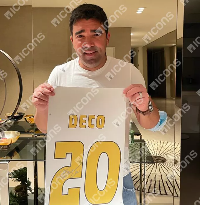Deco Official FC Barcelona Back Signed And Framed Retro Home Shirt