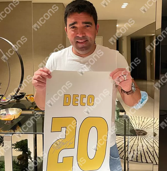Deco Official FC Barcelona Back Signed Retro Home Shirt