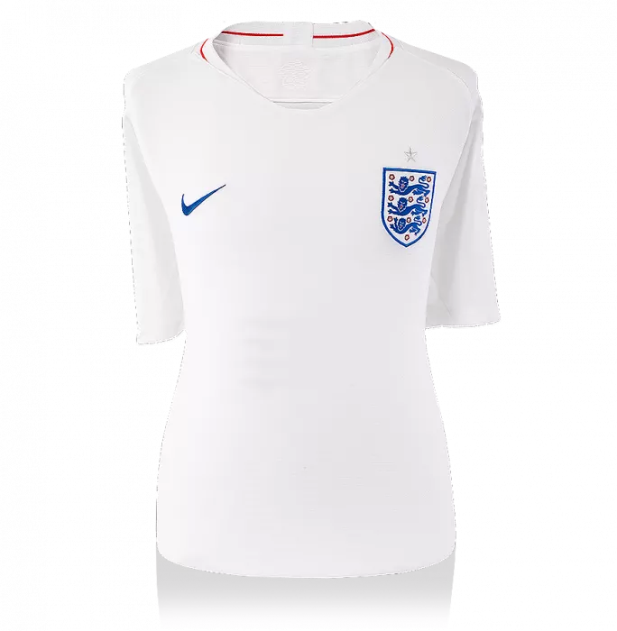 Dele Alli Back Signed England 2018-19 Home Shirt With Fan Style Numbers